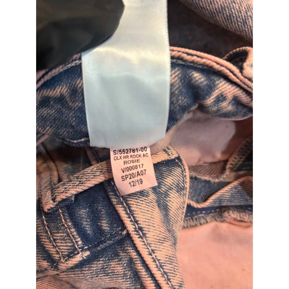 Old Navy Rockstar Super Skinny High Rise‎ Jeans Pink Acid Wash Size 16 Tall